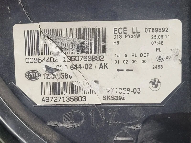 Фара ксеноновая передняя правая BMW X6 E71 N57D30B - миниатюра 6