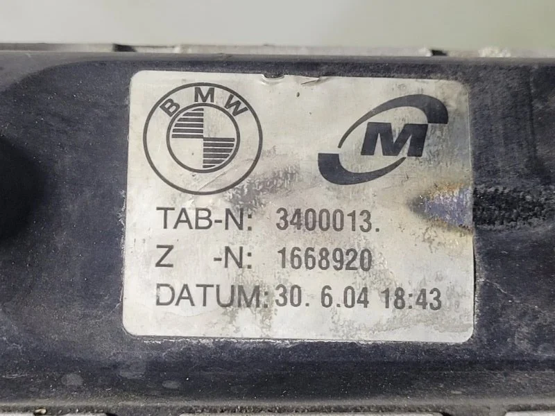 Радиатор основной BMW X3 E83 M54B30 2004 - миниатюра 6