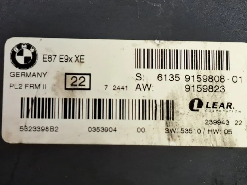 Блок электронный FRM BMW 1 E87 N46B20 2007 - миниатюра 3
