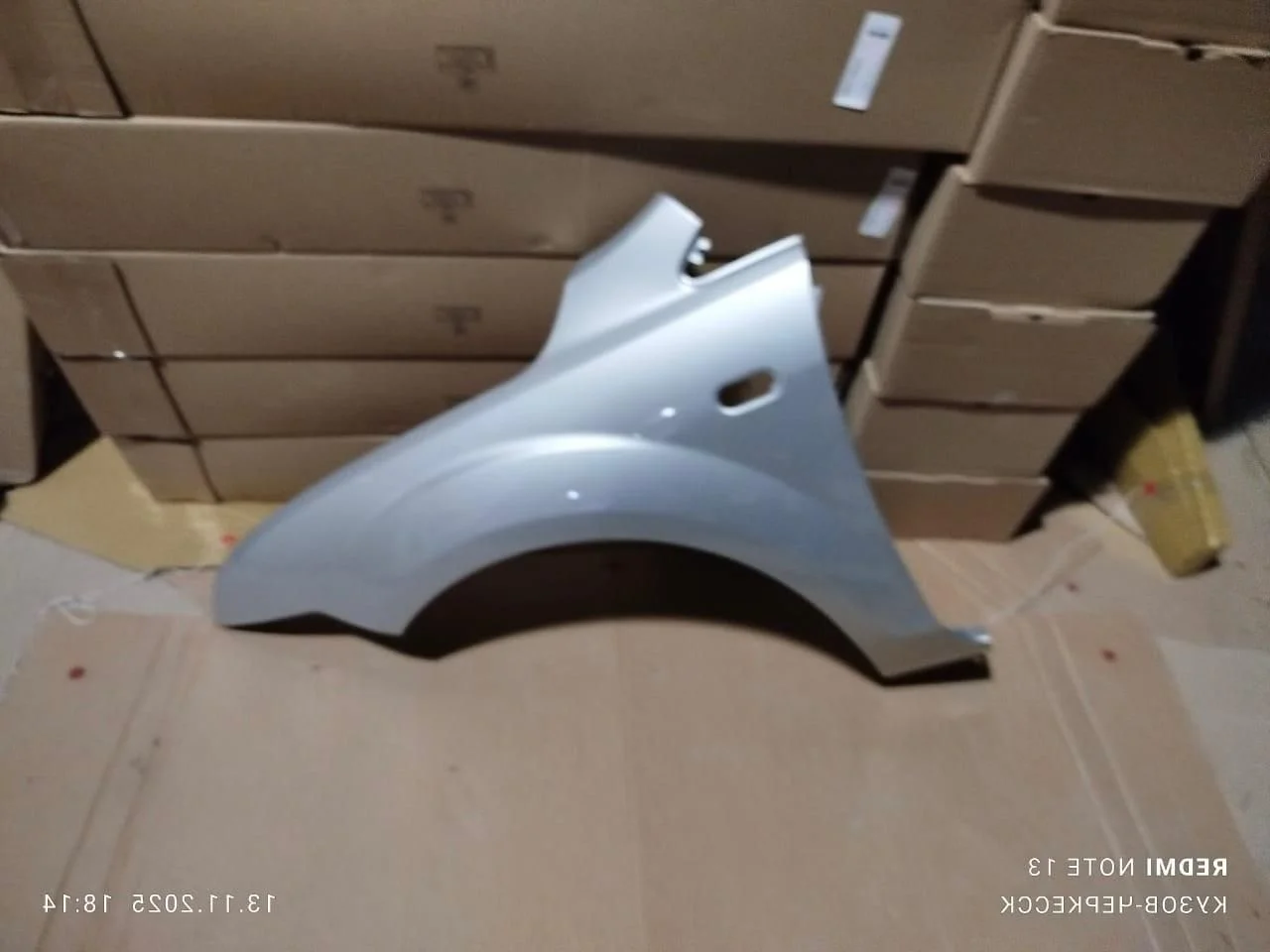 Крыло левое Ford Focus 2 серебристый (дорестайлинг - миниатюра 2