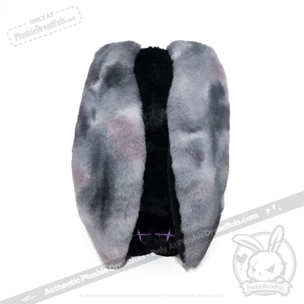 Black and Purple Anxiety Rabbit - Plush Stuffed Animal - миниатюра 2