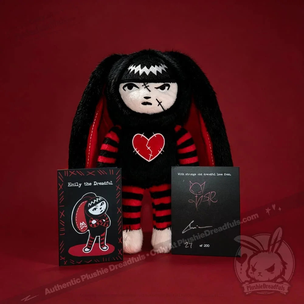 Emily The Strange - Plush Rabbit Stuffed Animal - миниатюра 2