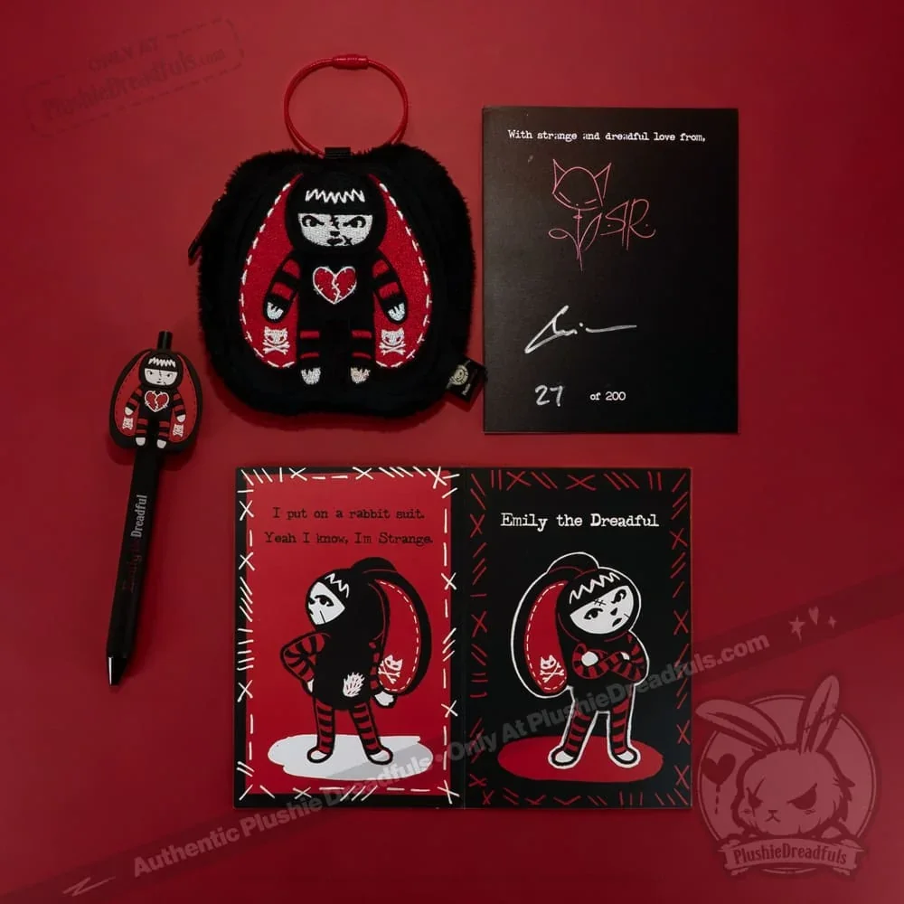 Emily The Strange - Plush Rabbit Stuffed Animal - миниатюра 3