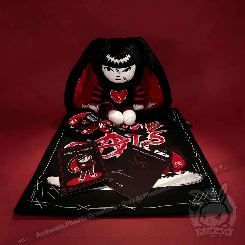 Emily The Strange - Plush Rabbit Stuffed Animal - миниатюра 5