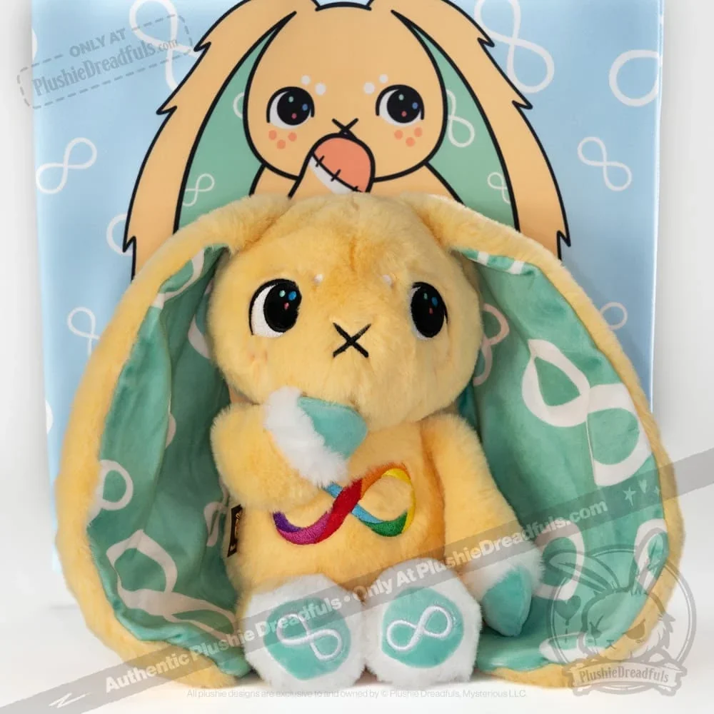 Autism Spectrum Rabbit - Plush Rabbit Stuffed Animal - миниатюра 5