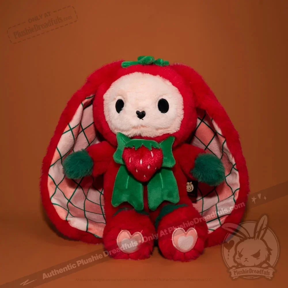 Strawbunny Rabbit - Plush Stuffed Animal - миниатюра 2