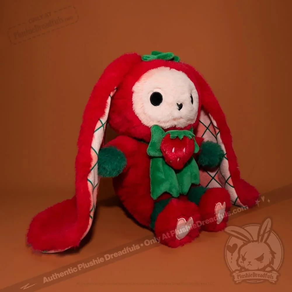 Strawbunny Rabbit - Plush Stuffed Animal - миниатюра 3