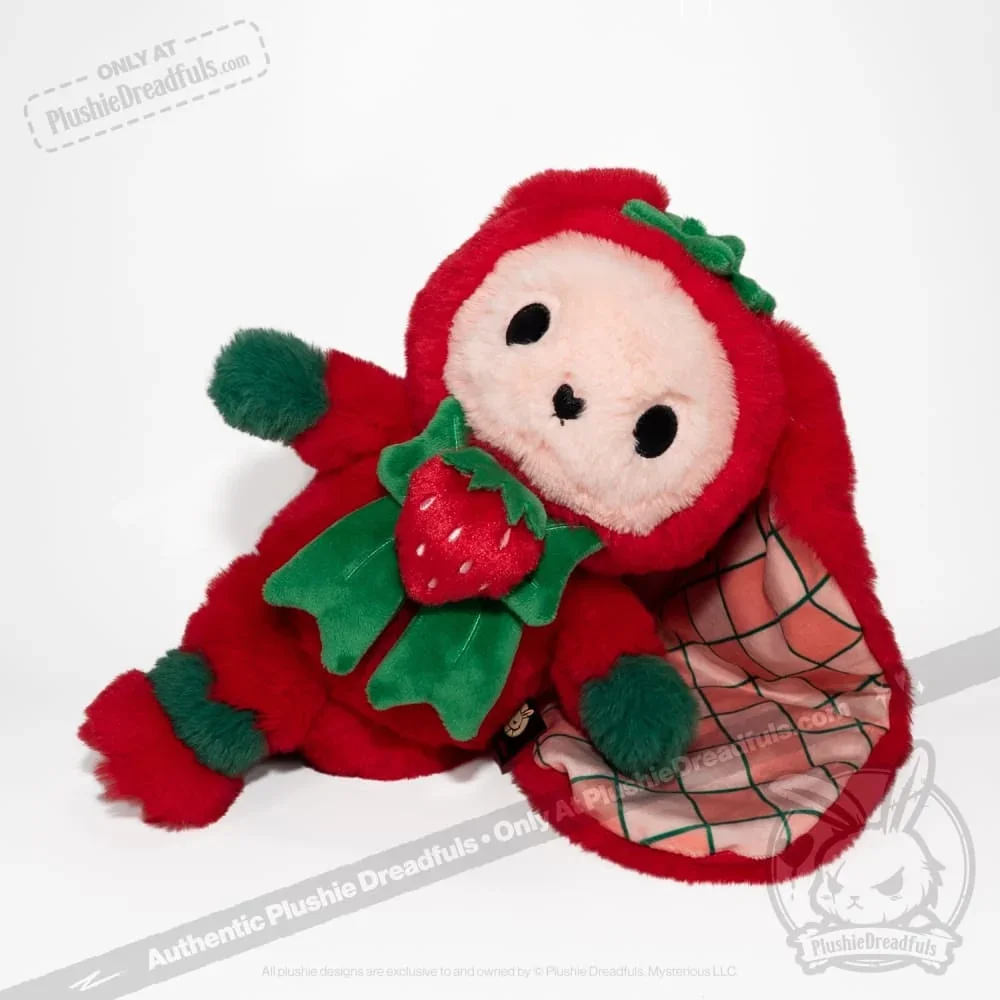 Strawbunny Rabbit - Plush Stuffed Animal - миниатюра 6
