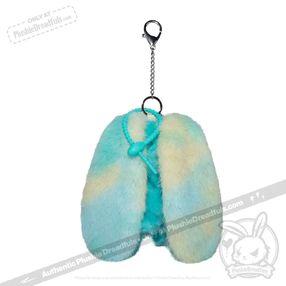 Teal Anxiety Rabbit Plush Keychain Accessory - миниатюра 5