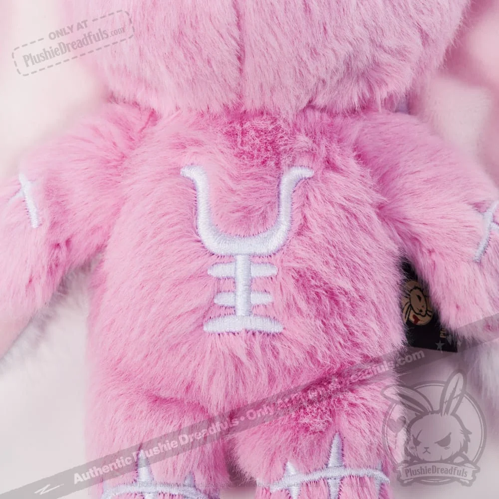 Pink Anxiety Rabbit Plush Keychain Accessory - миниатюра 6