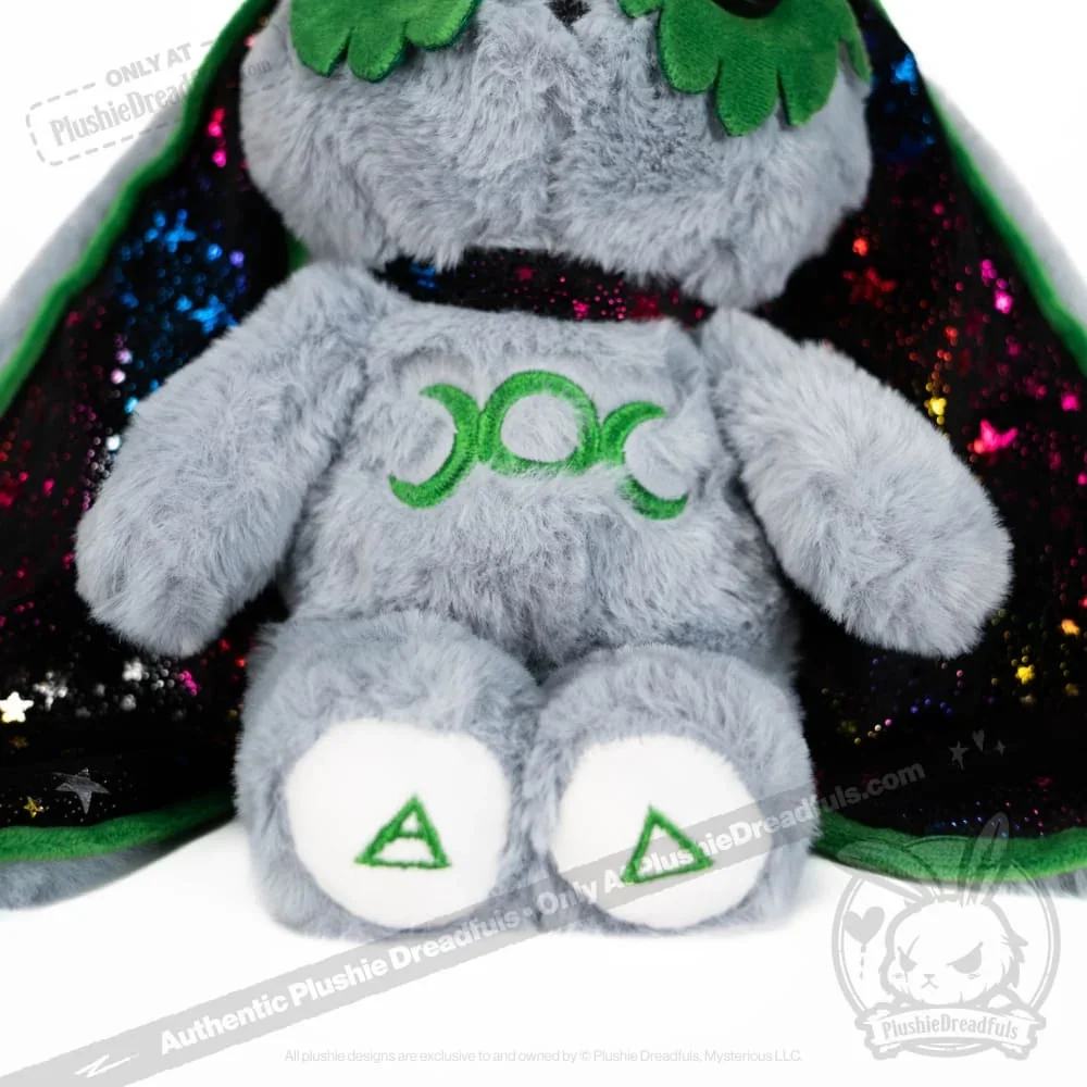 Grey Witch Rabbit - Plush Stuffed Animal - миниатюра 4