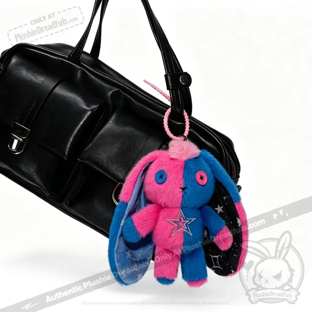 Gemini Rabbit - Plush Keychain - миниатюра 2