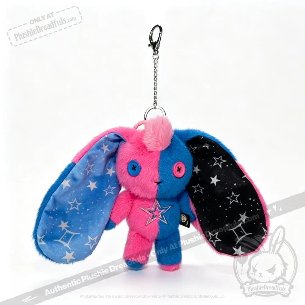 Gemini Rabbit - Plush Keychain - миниатюра 3