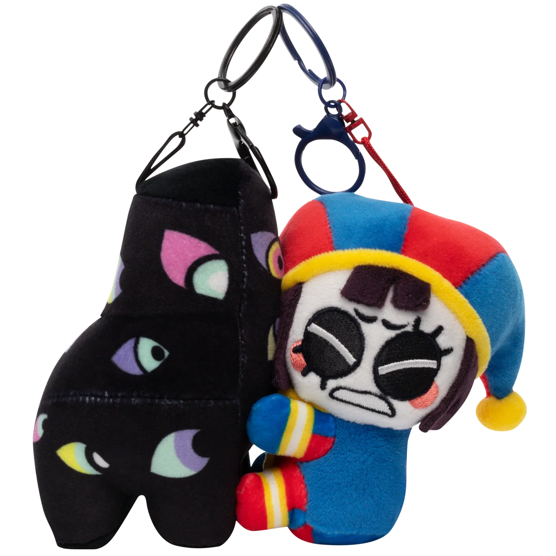Pomni & Abstraction Magnetic Plush Keychains - изображение 1