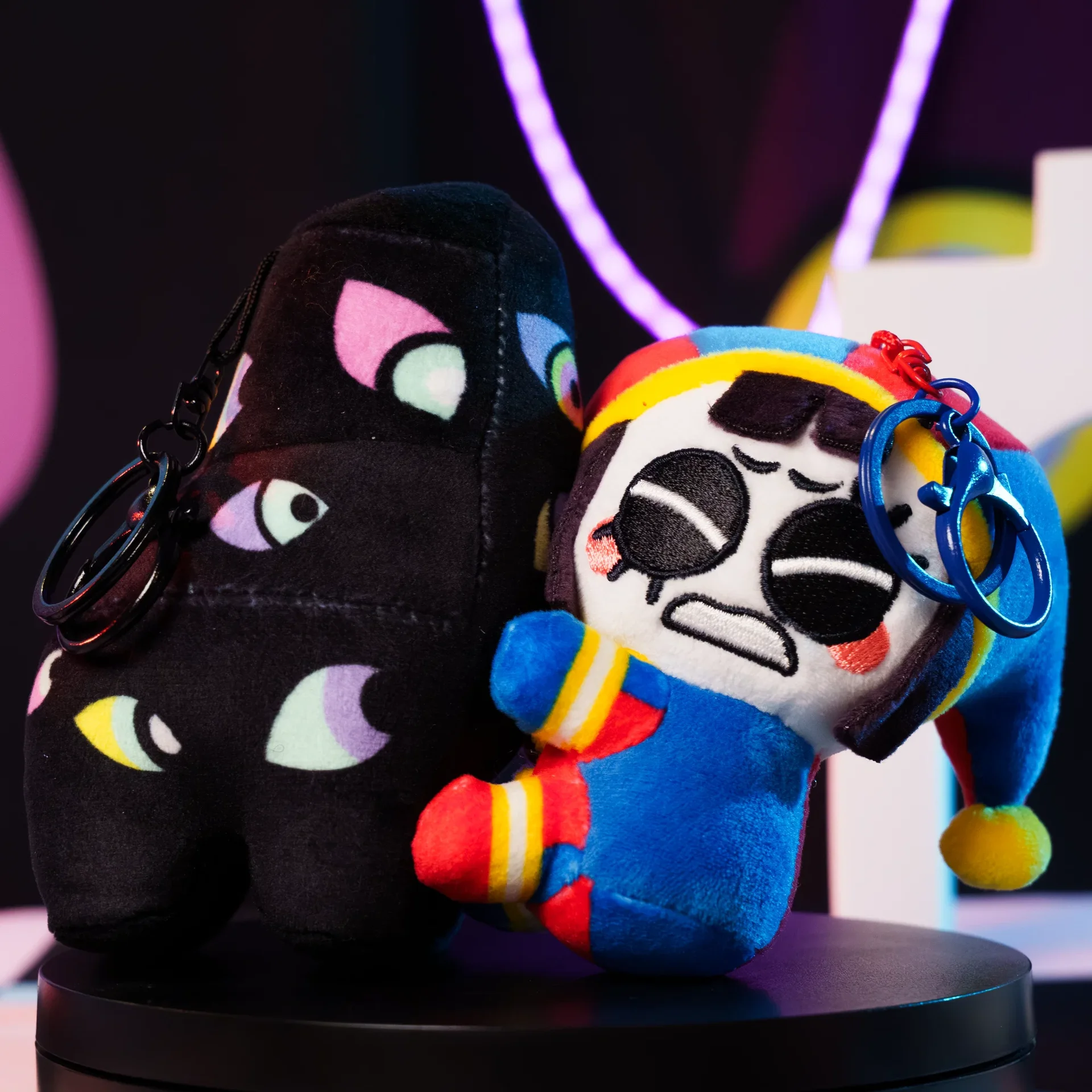 Pomni & Abstraction Magnetic Plush Keychains - миниатюра 2
