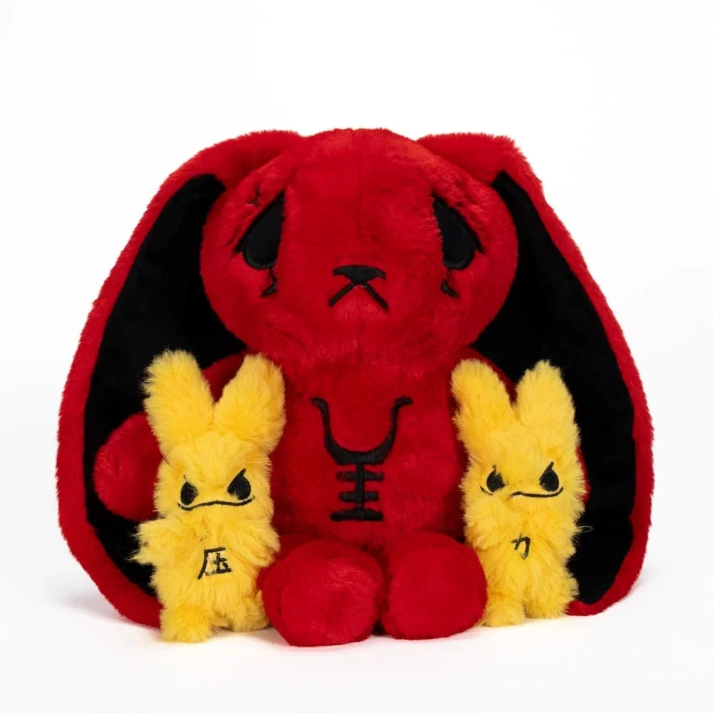 Anxiety Rabbit Red "Pressure" Edition - Plush Stuffed Animal - изображение 1
