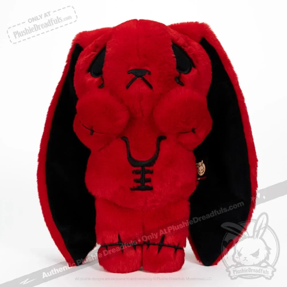 Anxiety Rabbit Red "Pressure" Edition - Plush Stuffed Animal - миниатюра 2