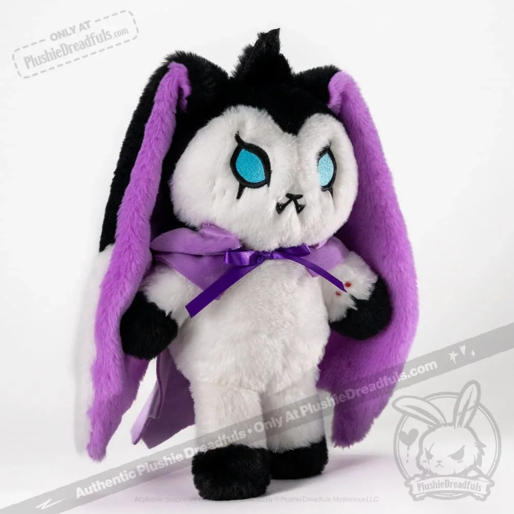 "Bunny Lugosi" the Vampire Bunny - Plush Stuffed Animal - миниатюра 5