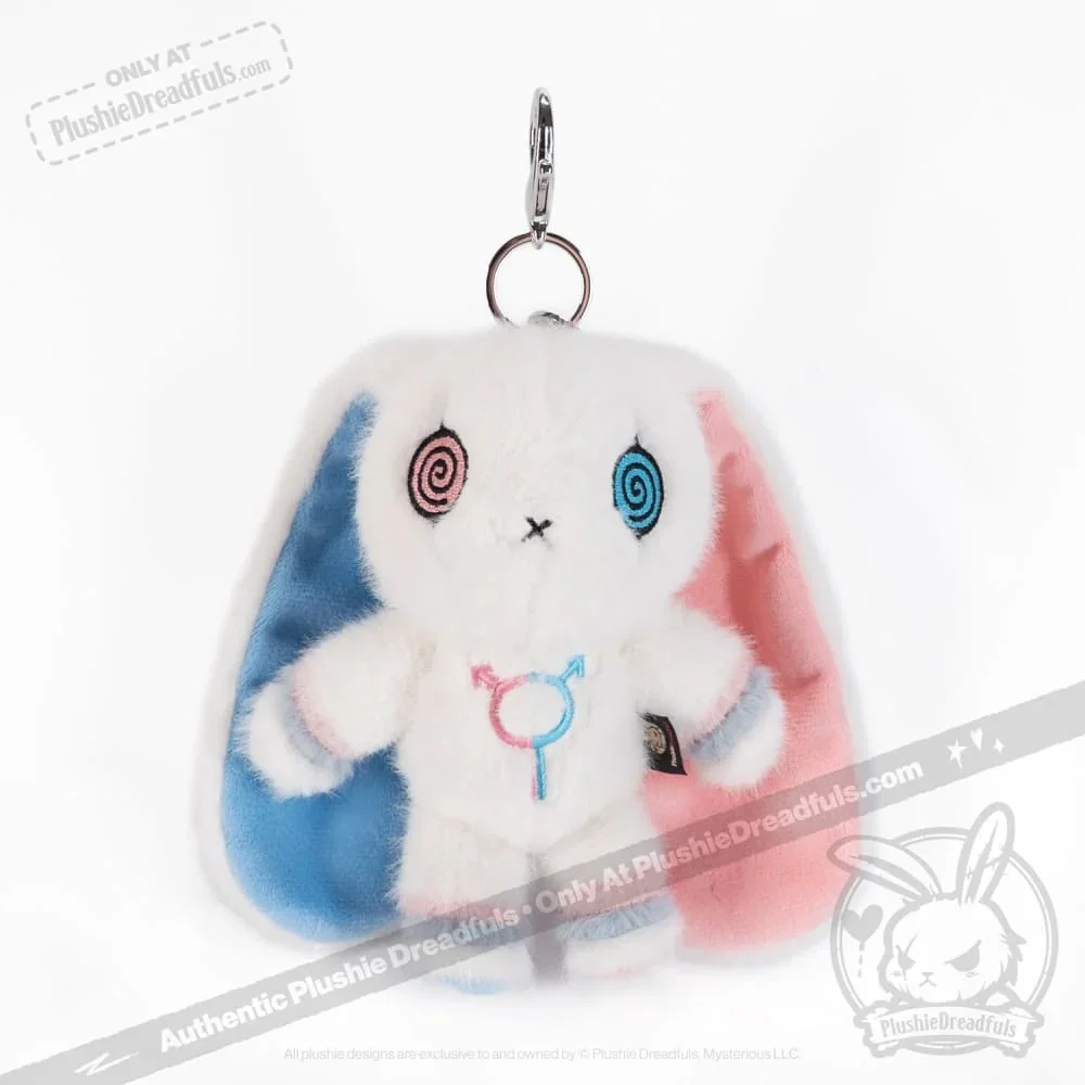 Gender Dysphoria Rabbit Plush Keychain Accessory - миниатюра 2