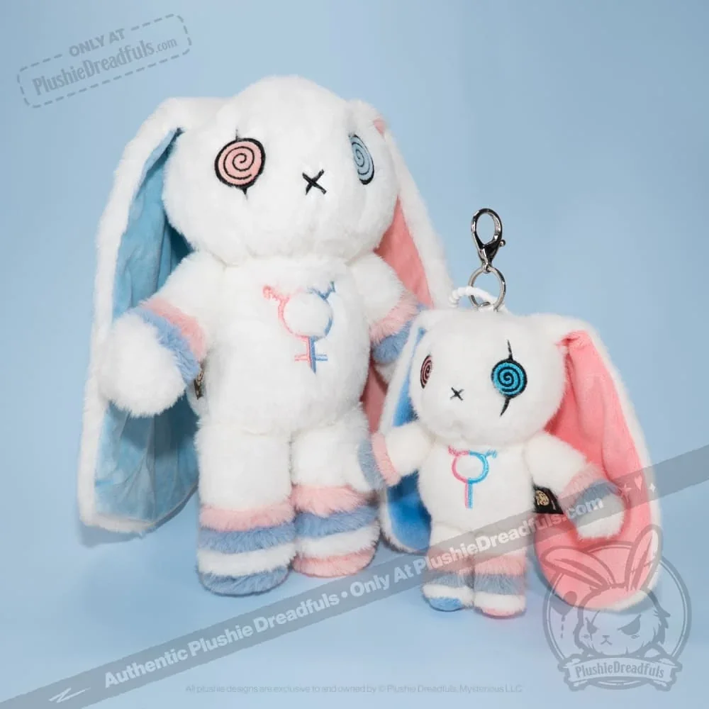 Gender Dysphoria Rabbit Plush Keychain Accessory - миниатюра 7