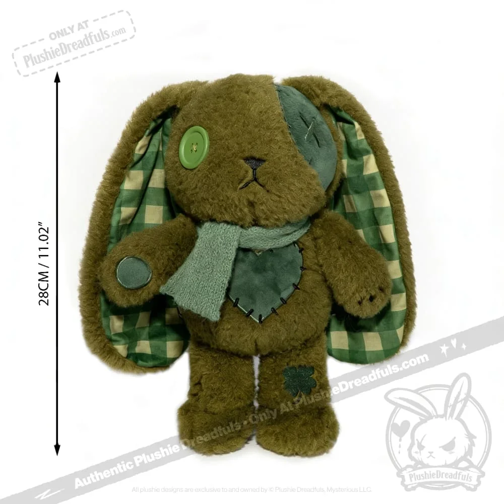 Lucky Green Plaid Love Rabbit - Plush Stuffed Animal - миниатюра 3