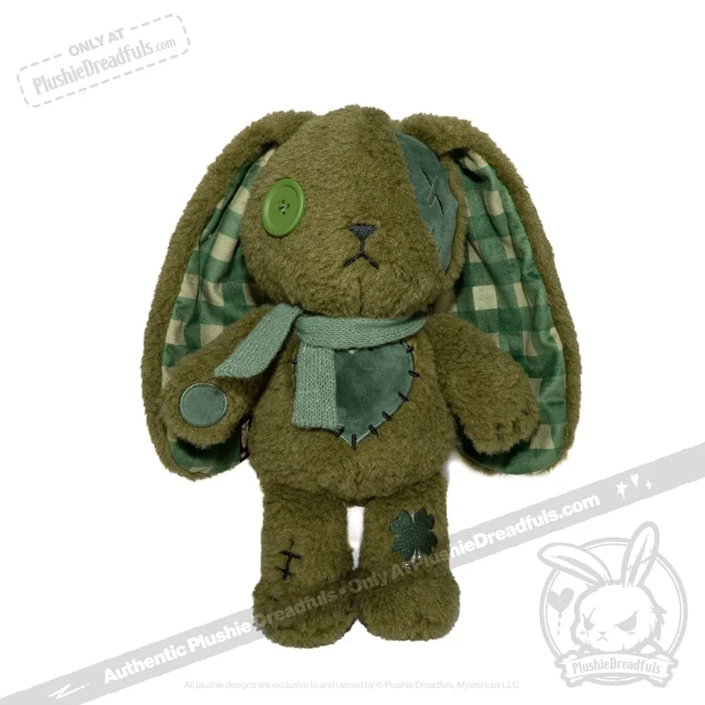 Lucky Green Plaid Love Rabbit - Plush Stuffed Animal - миниатюра 4