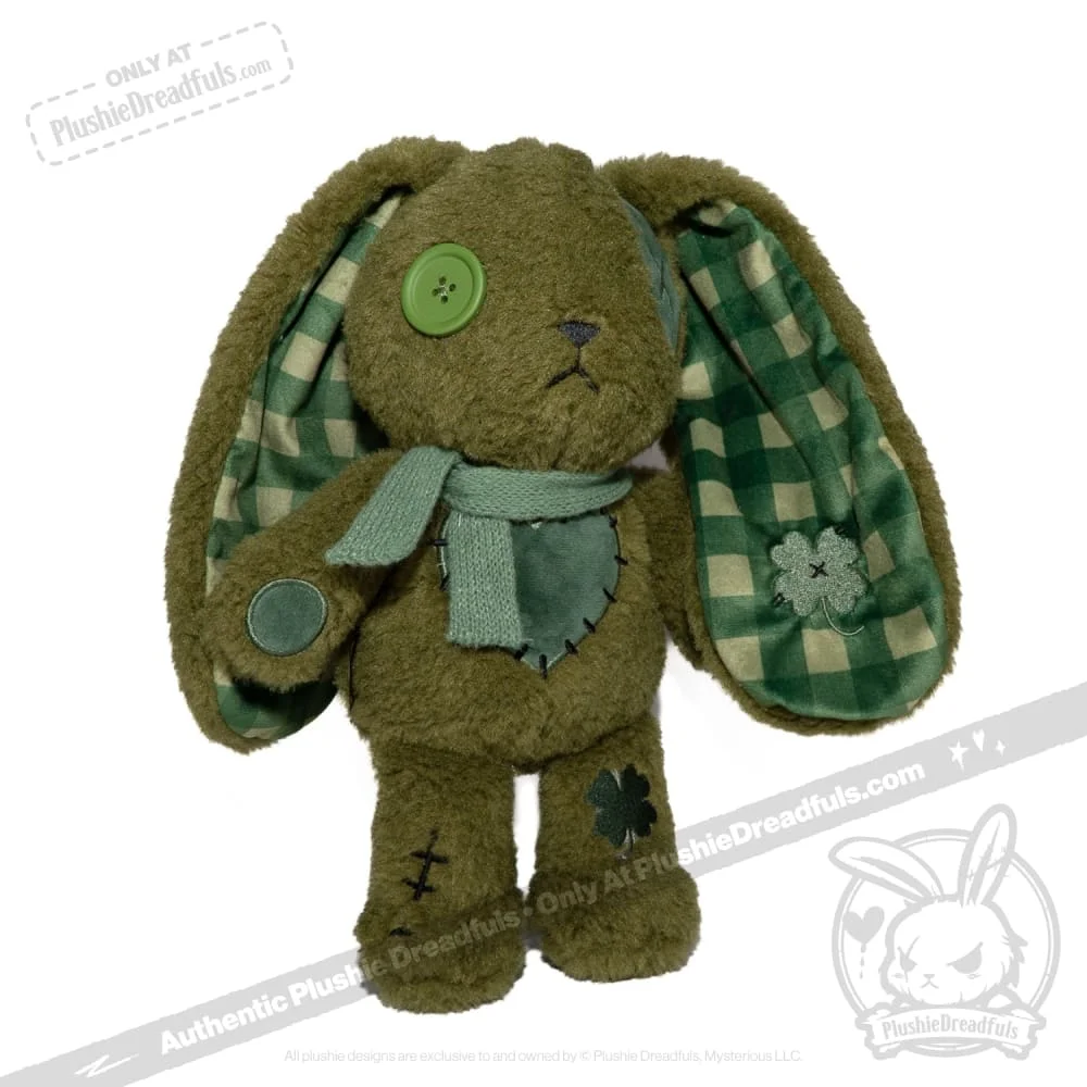 Lucky Green Plaid Love Rabbit - Plush Stuffed Animal - миниатюра 6
