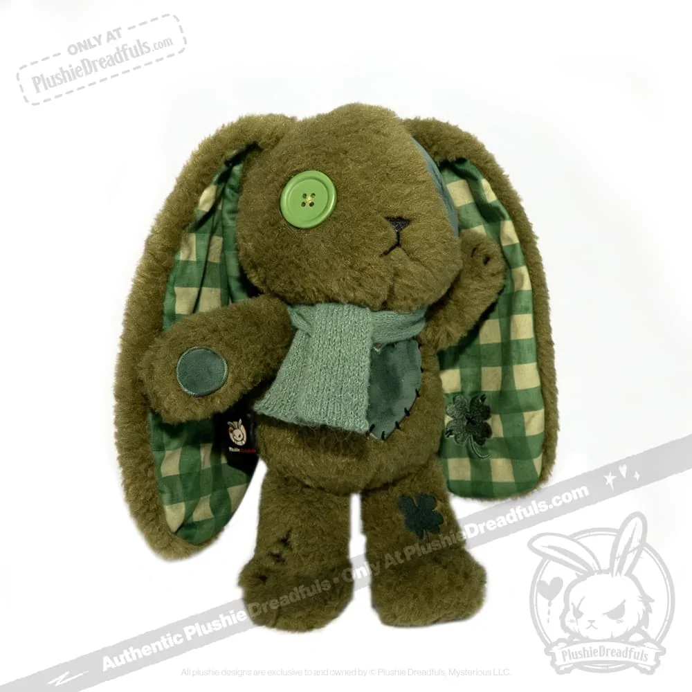 Lucky Green Plaid Love Rabbit - Plush Stuffed Animal - миниатюра 7