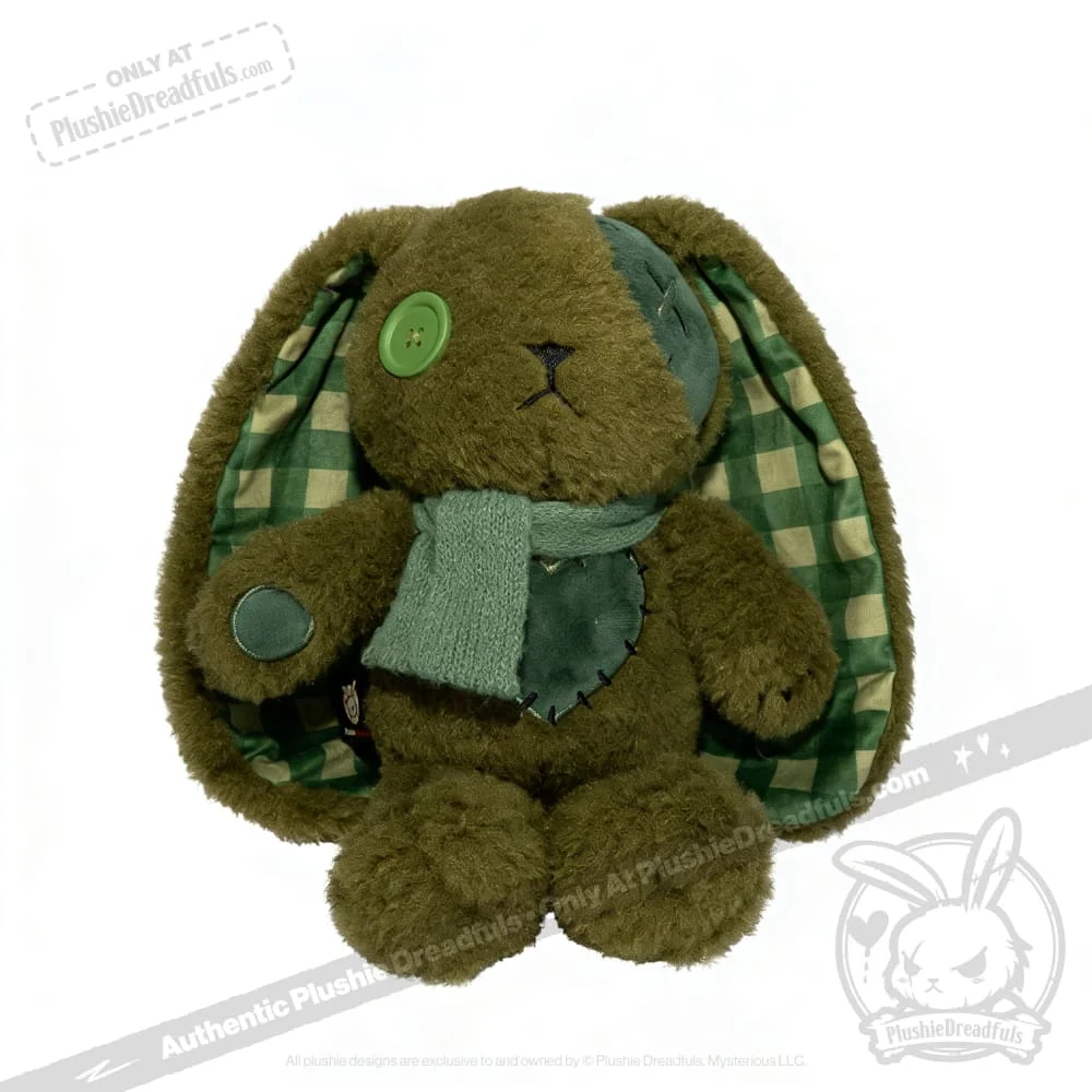 Lucky Green Plaid Love Rabbit - Plush Stuffed Animal - миниатюра 8