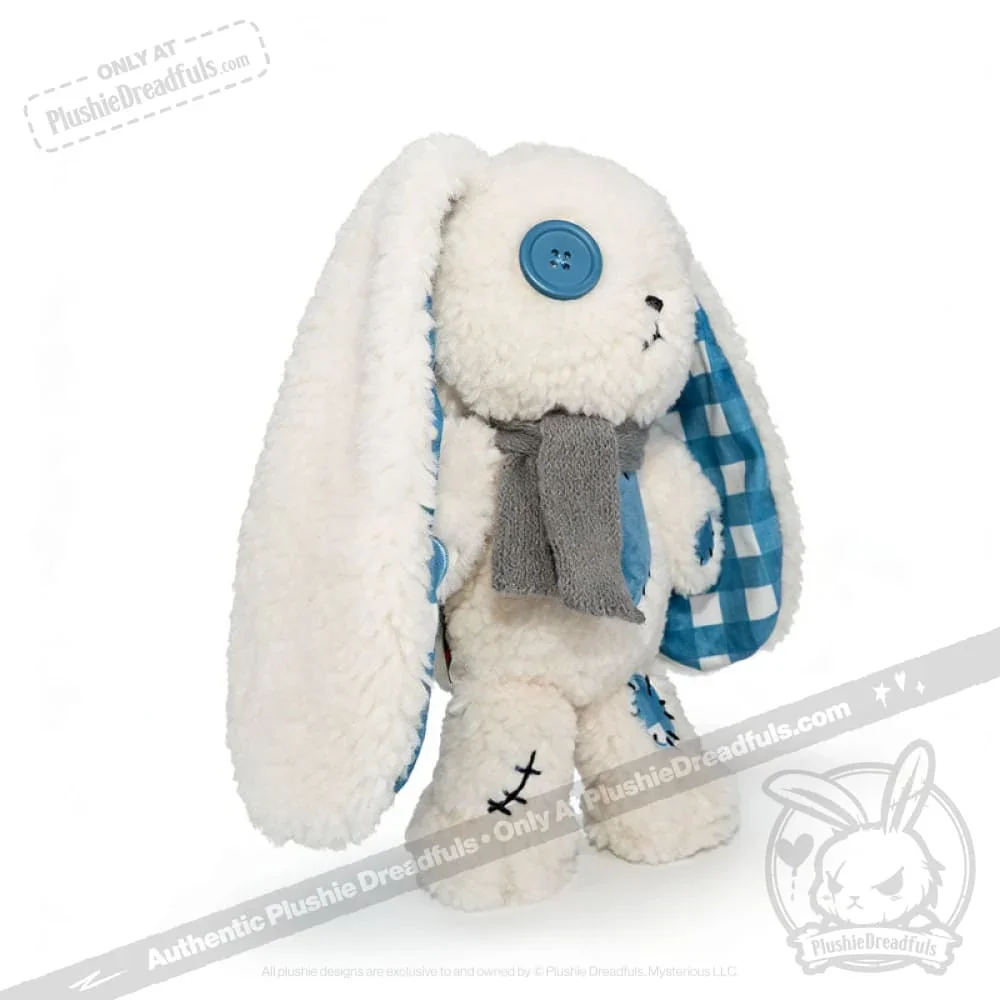 Blue Plaid Love Rabbit - Plush Stuffed Animal - миниатюра 7