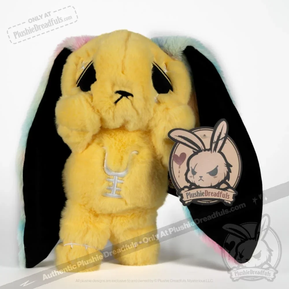 Anxiety Rabbit (YELLOW Limited Edition) - Plush Stuffed Animal - миниатюра 2
