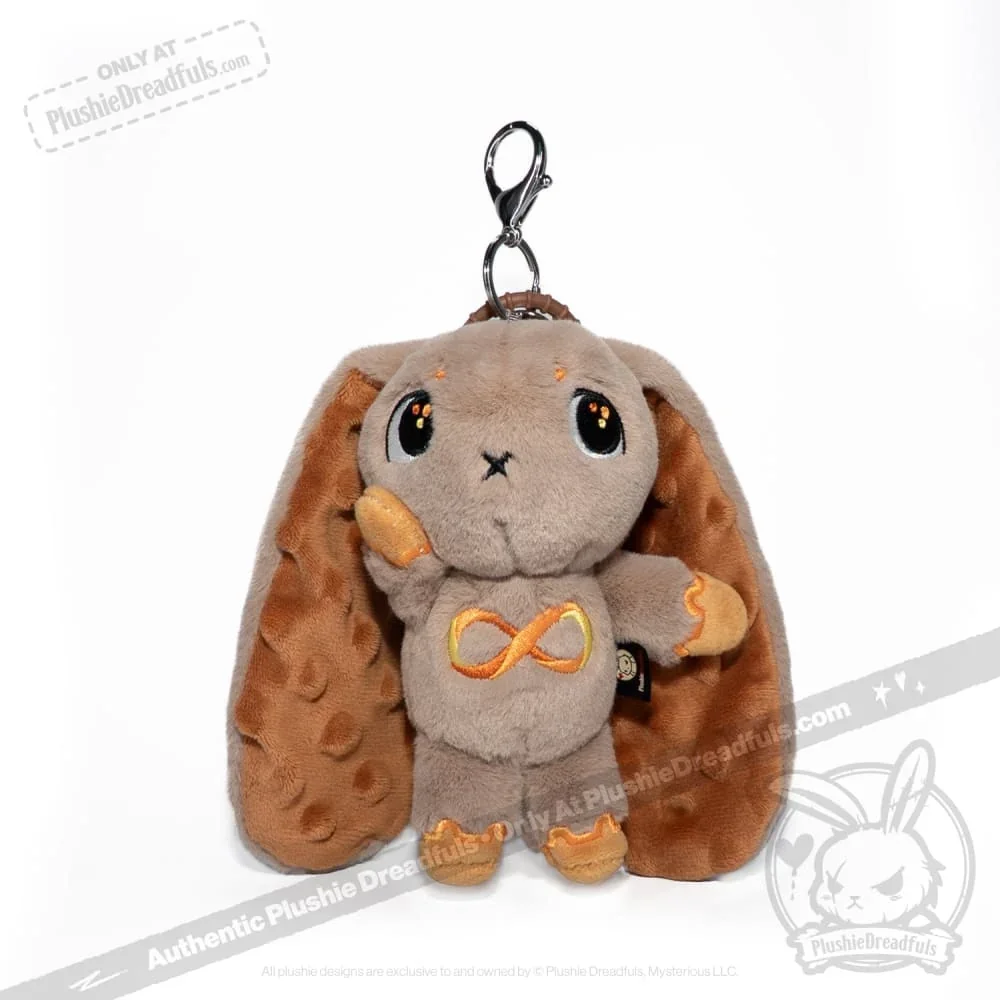 Gold Autism Rabbit Plush Keychain Accessory - миниатюра 4
