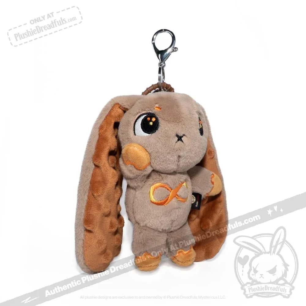 Gold Autism Rabbit Plush Keychain Accessory - миниатюра 5
