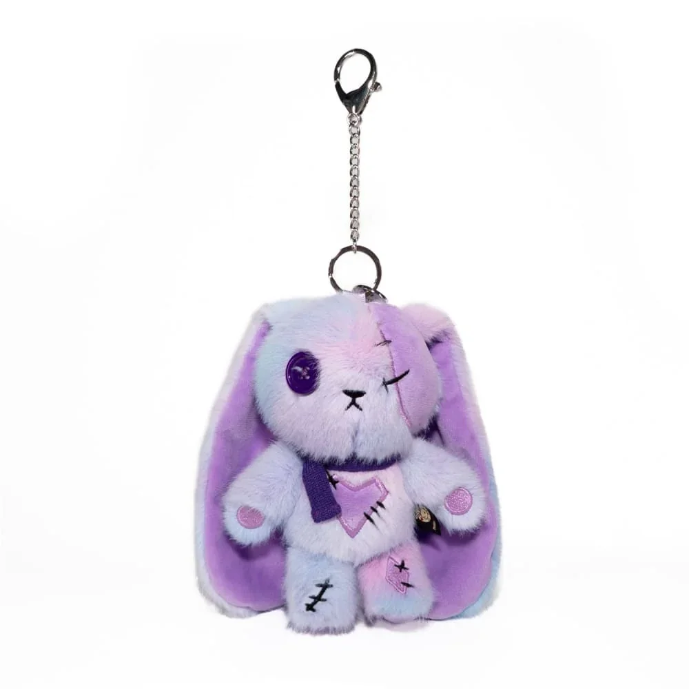 Purple Ice Love Rabbit Plush Keychain Accessory - изображение 1
