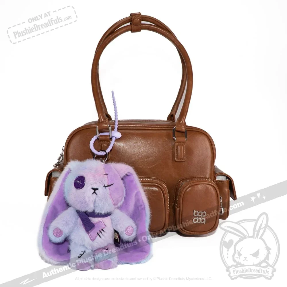 Purple Ice Love Rabbit Plush Keychain Accessory - миниатюра 2