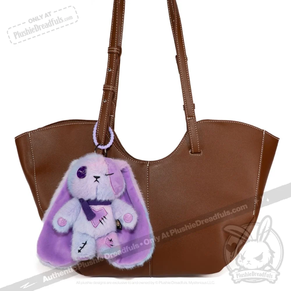 Purple Ice Love Rabbit Plush Keychain Accessory - миниатюра 3