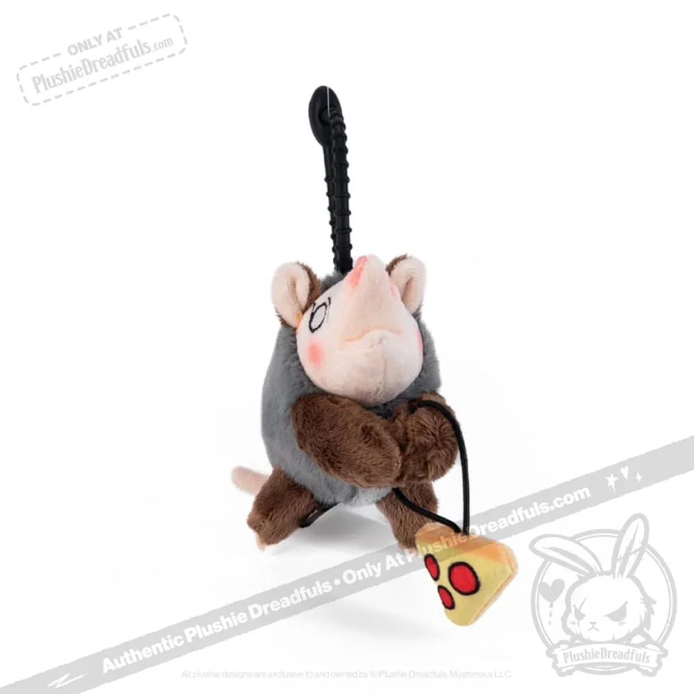 Hangry Pizza Opossum Plush Keychain - миниатюра 4