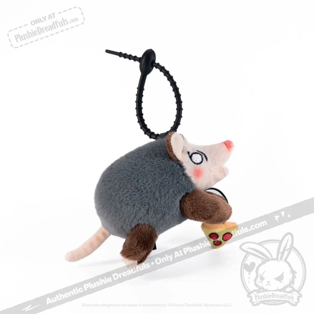 Hangry Pizza Opossum Plush Keychain - миниатюра 5