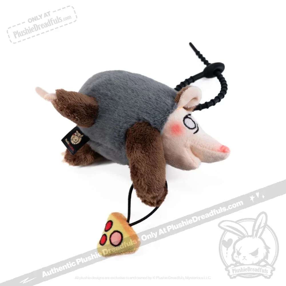Hangry Pizza Opossum Plush Keychain - миниатюра 8