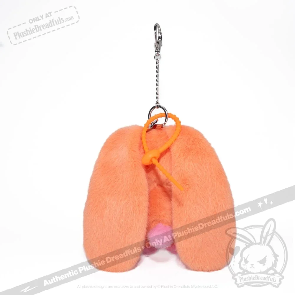 Orange Autism Rabbit Plush Keychain Accessory - миниатюра 5