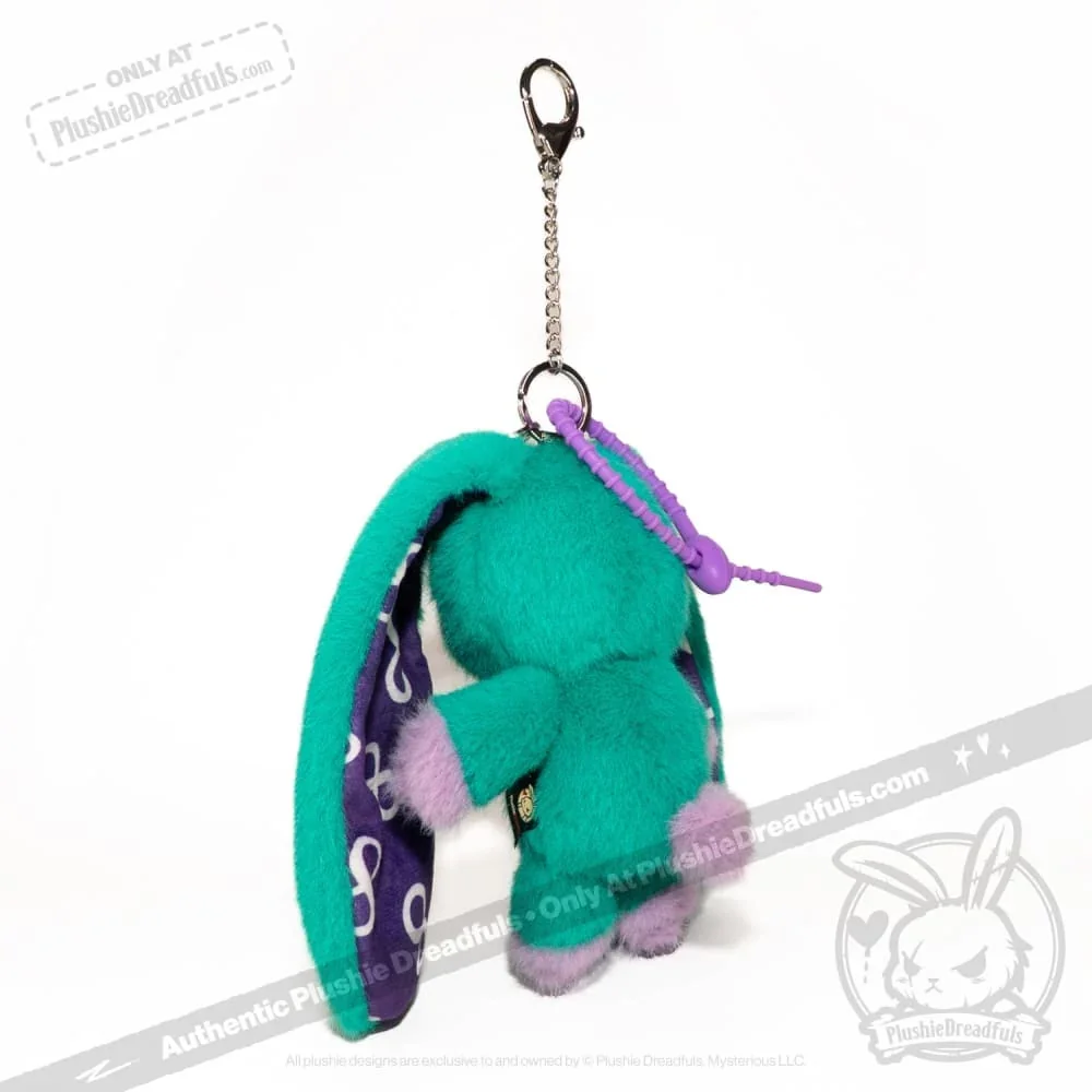 Teal Autism Rabbit Plush Keychain Accessory - миниатюра 6