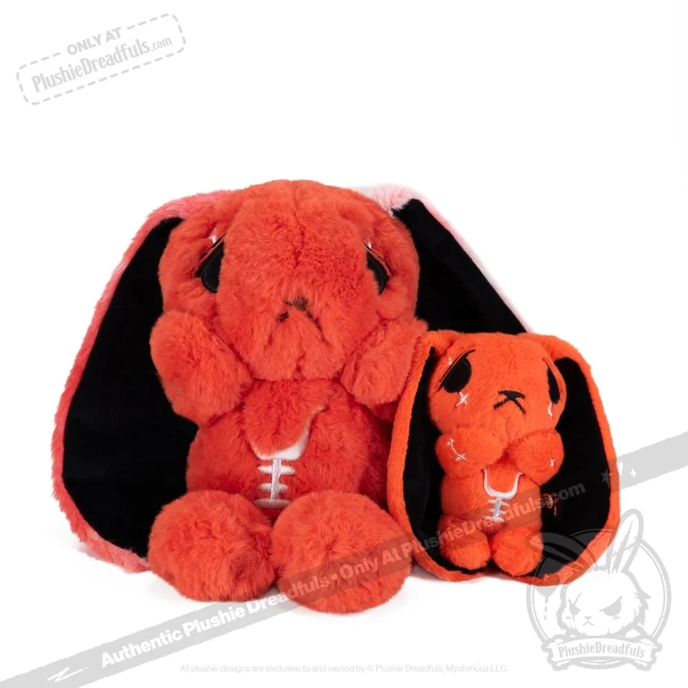 Anxiety Rabbit Plush Keychain Accessory - миниатюра 2