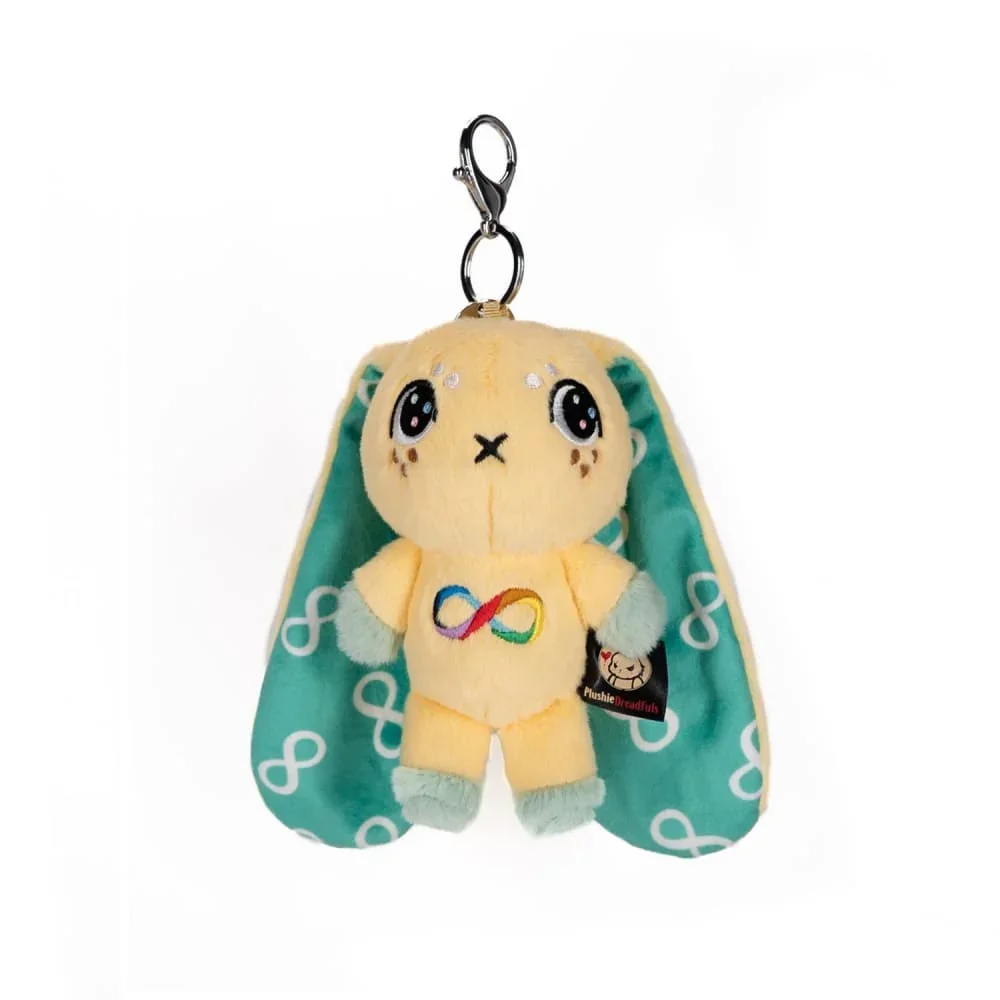 Autism Rabbit Plush Keychain Accessory - изображение 1
