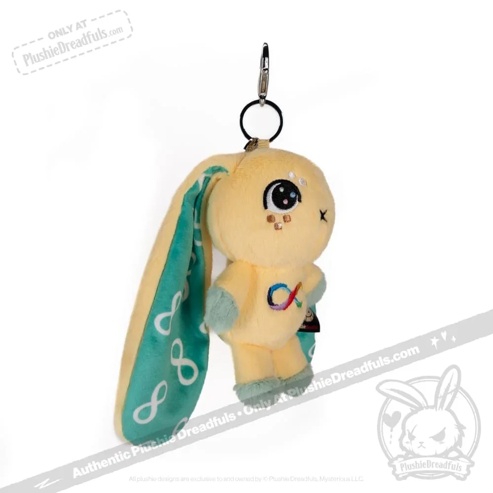 Autism Rabbit Plush Keychain Accessory - миниатюра 4