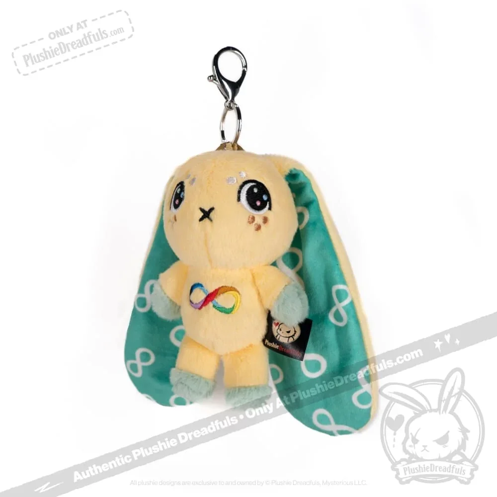 Autism Rabbit Plush Keychain Accessory - миниатюра 7