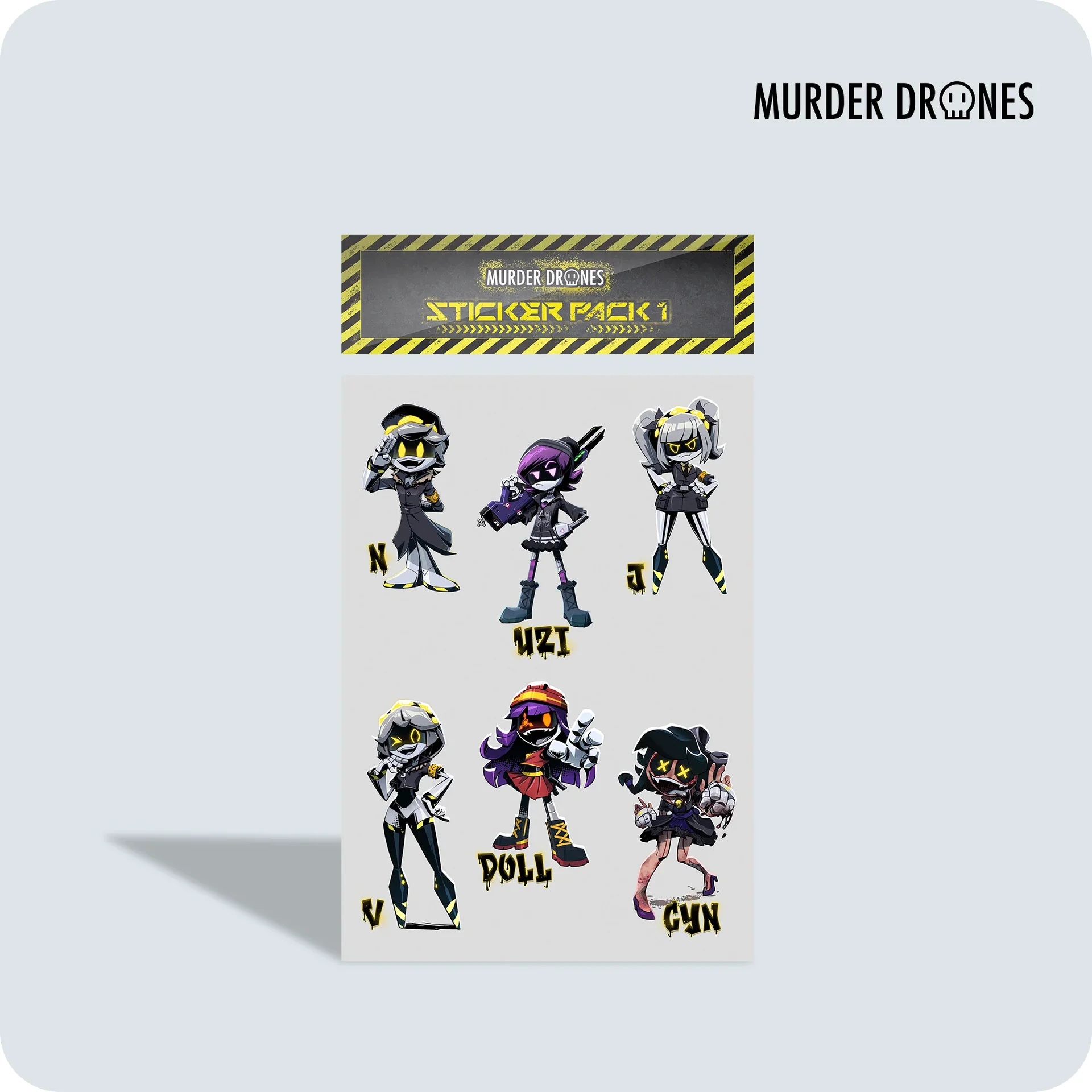 Murder Drones Sticker Pack 1 - миниатюра 5