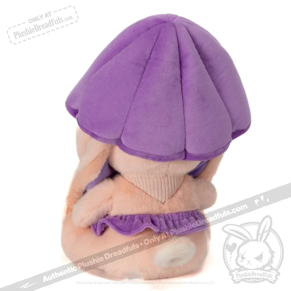 Mushroom Rabbit - Lilac Bonnet - Plush Stuffed Animal - миниатюра 3