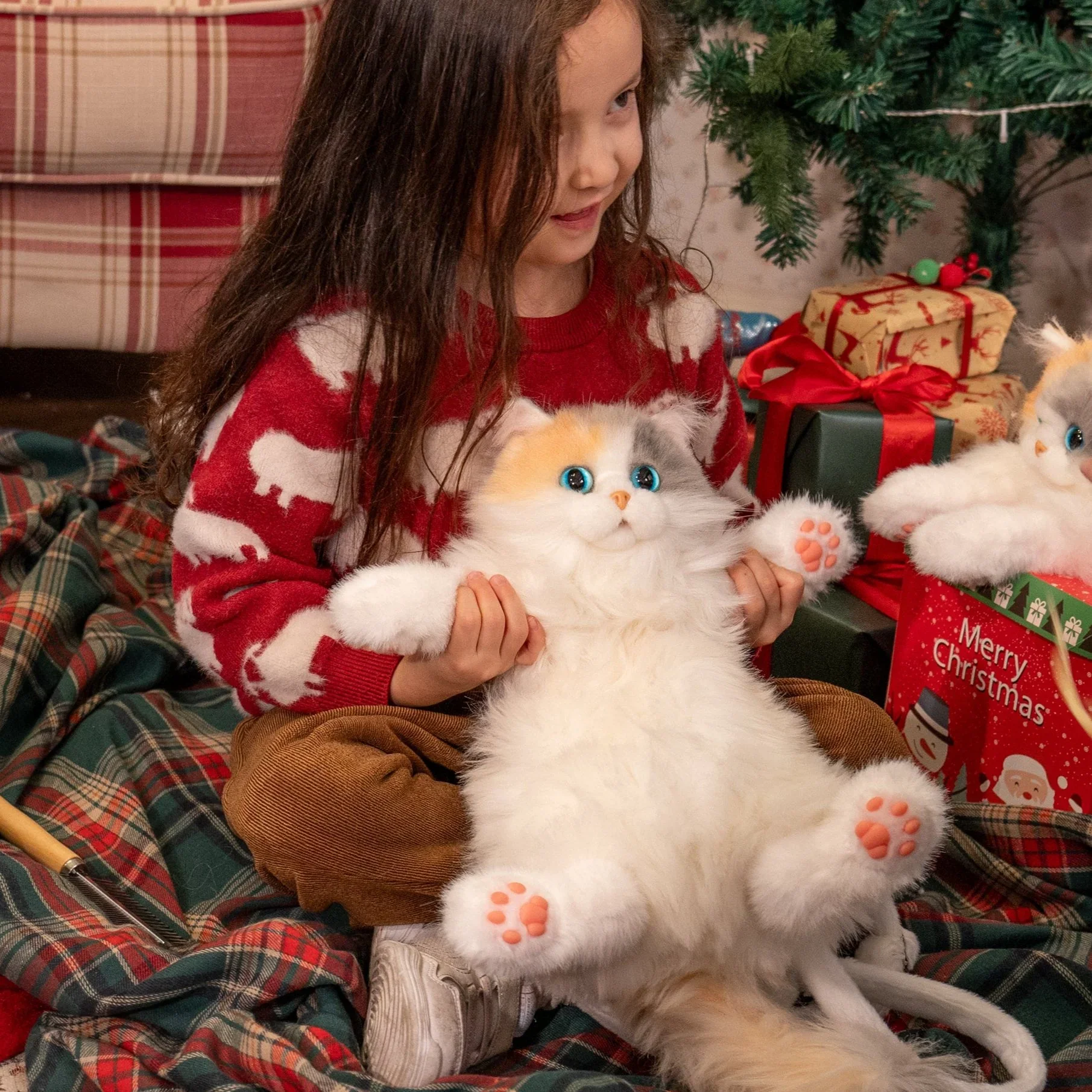 Рюкзак Mini Calico Cat — плюшевая сумка Kitty для подростков - миниатюра 2