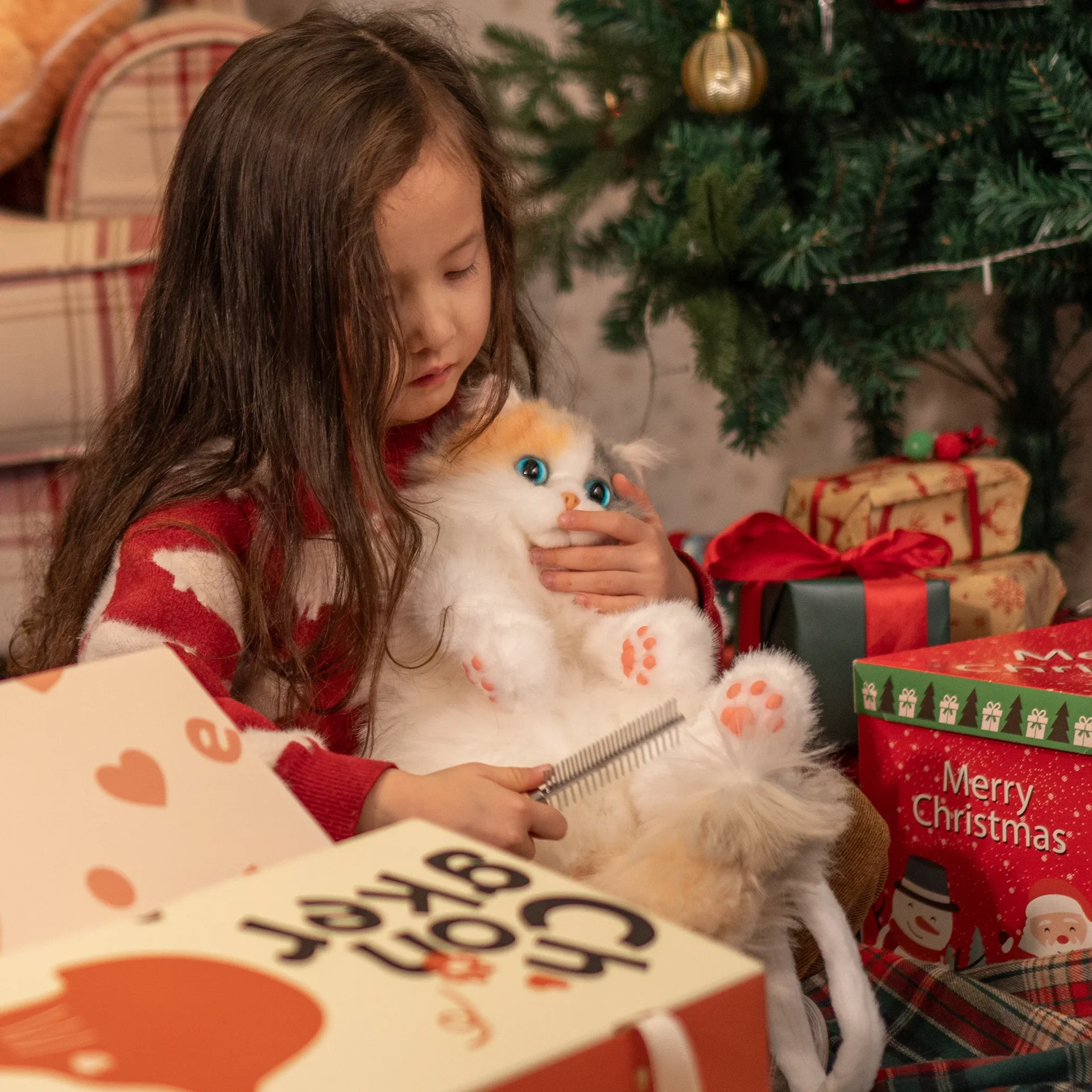Рюкзак Mini Calico Cat — плюшевая сумка Kitty для подростков - миниатюра 4