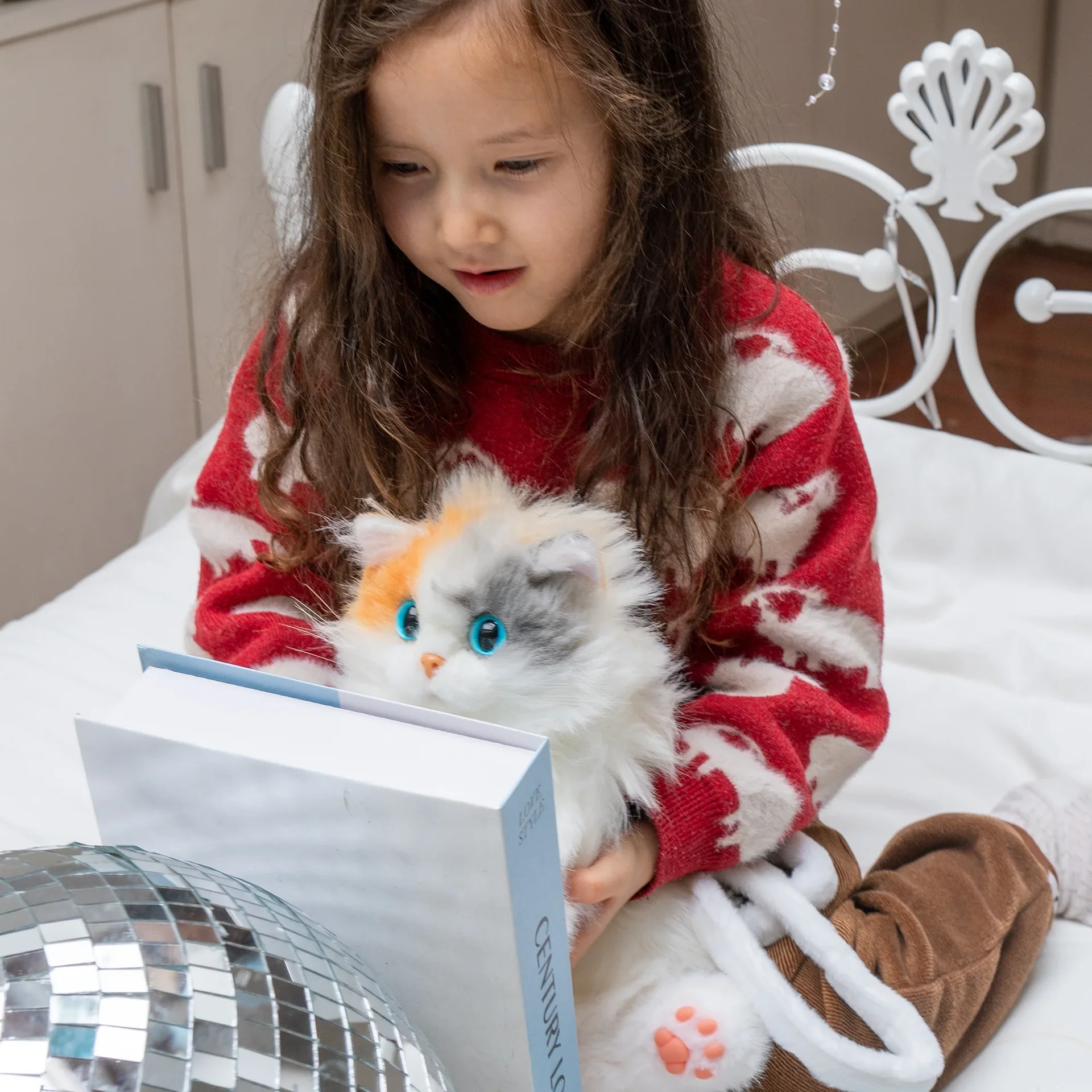 Рюкзак Mini Calico Cat — плюшевая сумка Kitty для подростков - миниатюра 5